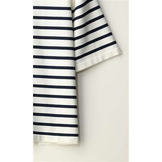 【洋服の青山】Ｔシャツパネルボーダーニット メンズ 半袖 春夏用 ブラック ホワイト 黒 白 ウォッシャブル 洗える ストレッチ 形態安定性 MORLES | AOYAMA | 04