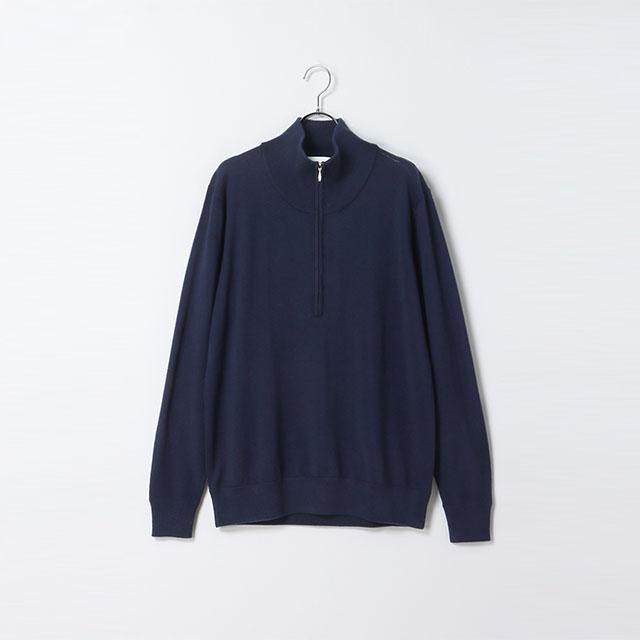 AOYAMA 【洋服の青山】ウール100% ハーフジップセーター メンズ 秋冬