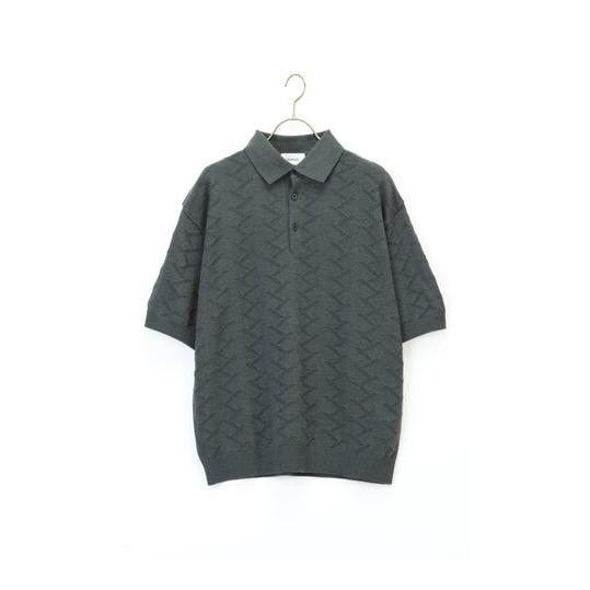 NKNIT サマーニットポロシャツ ポロシャツ メンズ ニット サマーニット 半袖 5分袖 夏 夏服