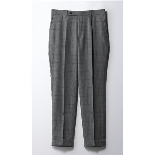 新品コムデギャルソンオムプリュス グレンチェックワンタックテーパードスラックスM COMME des GARCONS HOMME PLUS(コムデギャルソンオムプリュス) 21AW