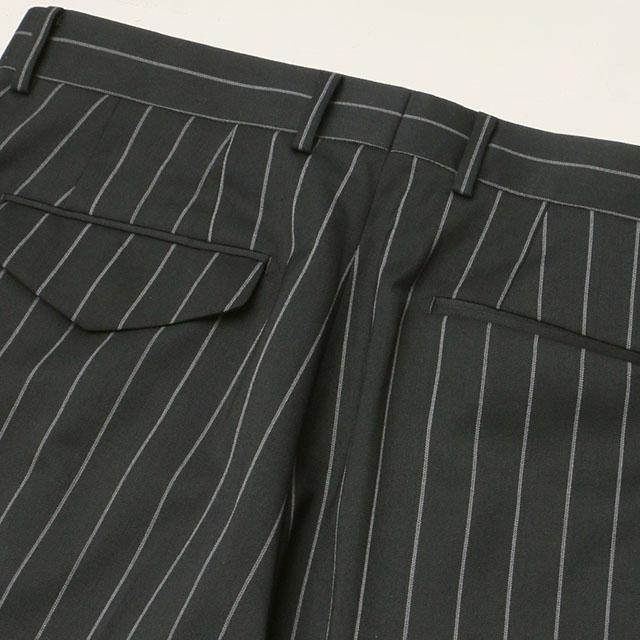 AOYAMA 【洋服の青山】ツープリーツパンツ メンズ 秋冬 ブラック 黒