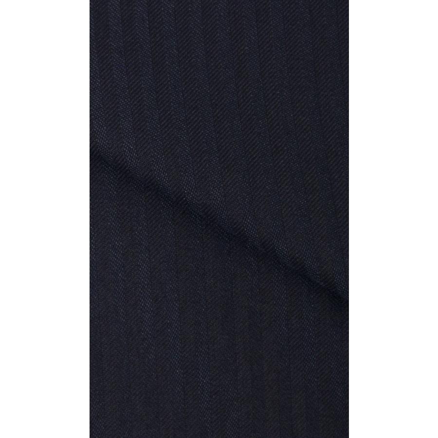 【洋服の青山】 スリーピース スーツ メンズ ベスト付き 3ピース YA体 BE体 A体 AB体 ネイビー ストライプ ビジネス 細身 スタイリッシュ 3点セット ベストの画像