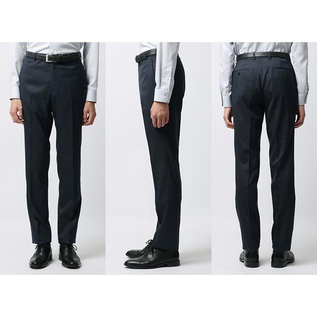 AOYAMA 【洋服の青山】3ピース スーツ メンズ スリム 秋冬 ネイビー 紺
