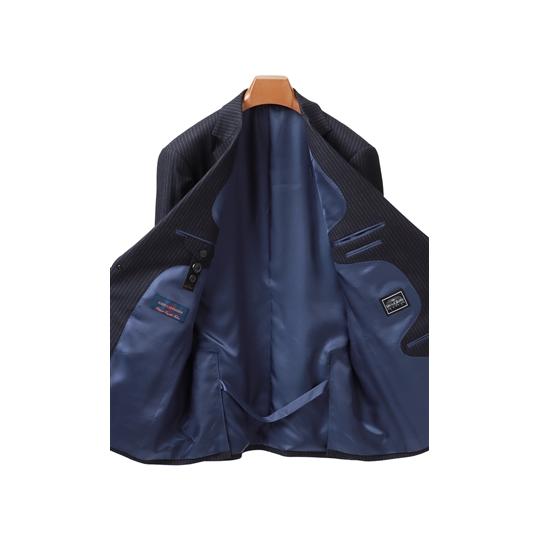 良品　秋冬　JOHN CAVENDISH ビジネススーツ ネイビー JOHN PEARSE Black SELECT LINE】【年間】2釦シングルスーツ