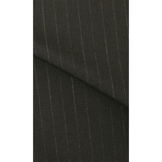 【洋服の青山】メンズ スーツ ウール100％ 春夏用 ブラック系 プレミアムスタンダードスーツ【AQUA WOOOL】男性 紳士服 シングル ビジネス 2ボタン ワンタックの画像