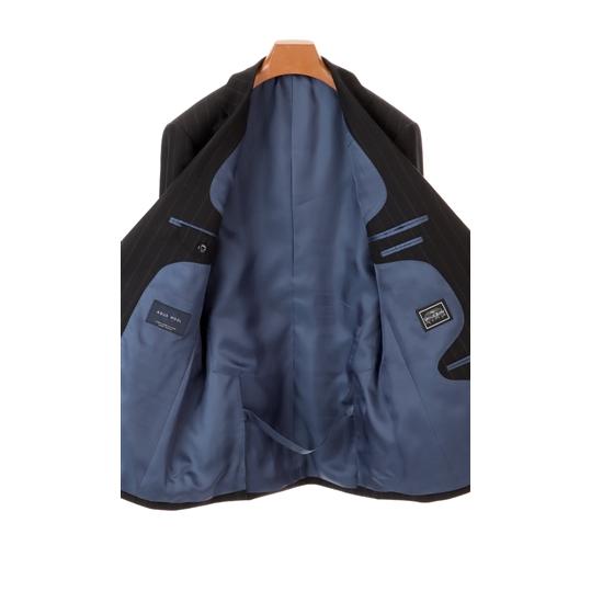 【洋服の青山】秋冬用 ネイビー系 プレミアムスタンダードスーツ【AQUA WOOL】 Savile Rowの画像