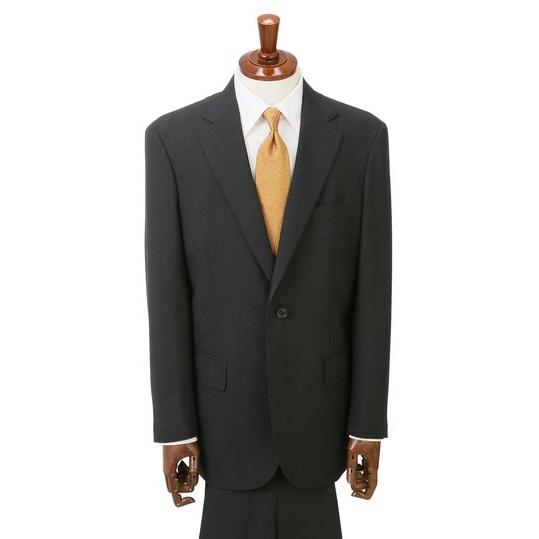 【洋服の青山】夏 清涼 ウール100% スーツ メンズ 盛夏 グレー 灰色 プレミアム スタンダード 男性 紳士服 ビジネス 通気性 涼しい 長袖 標準体 メンズスーツの画像