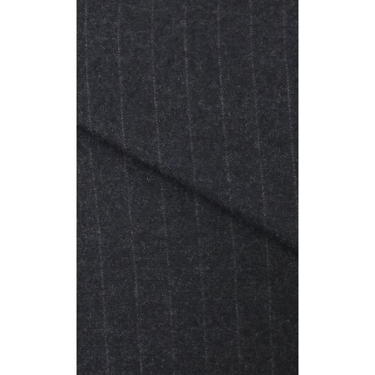 【洋服の青山】ウール100% プレミアム スーツ メンズ ゆったり 秋冬 グレー 灰色 ストライプ 大きいサイズ C.D.K SUPER TEX 2ボタン シングル 総裏 サイドベンツの画像