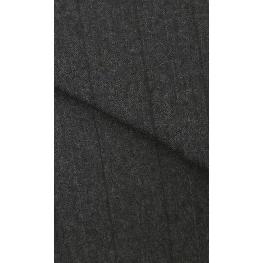【洋服の青山】プレミアム 長大毛織 ウール100% スーツ メンズ ゆったり 秋冬 グレー 灰色 ストライプ シングル サイドベンツ ビジネス 通勤 営業 出張 会食の画像