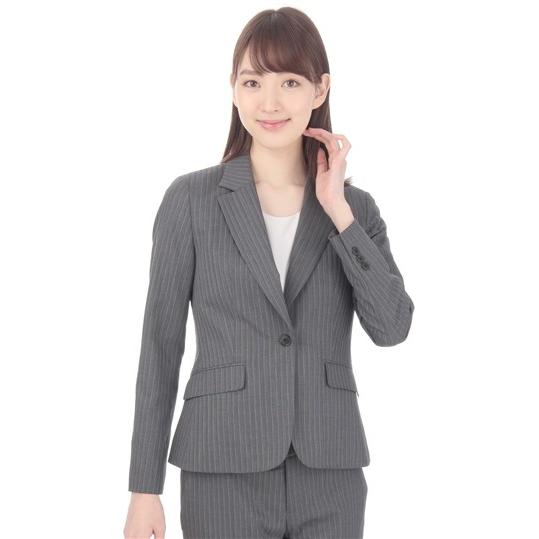 オールシーズン用 グレー系 セットアップ対応 ウォッシャブル ストレッチ 1ボタンロングジャケット N Line Precious 洋服の青山plus 通販 Paypayモール