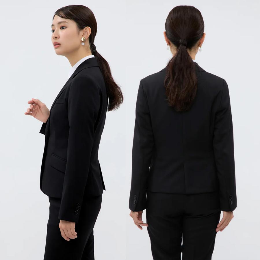 新品　AnnaRita N　黒テーラードジャケット AOYAMA 【洋服の青山】2ボタンテーラードジャケット レディース