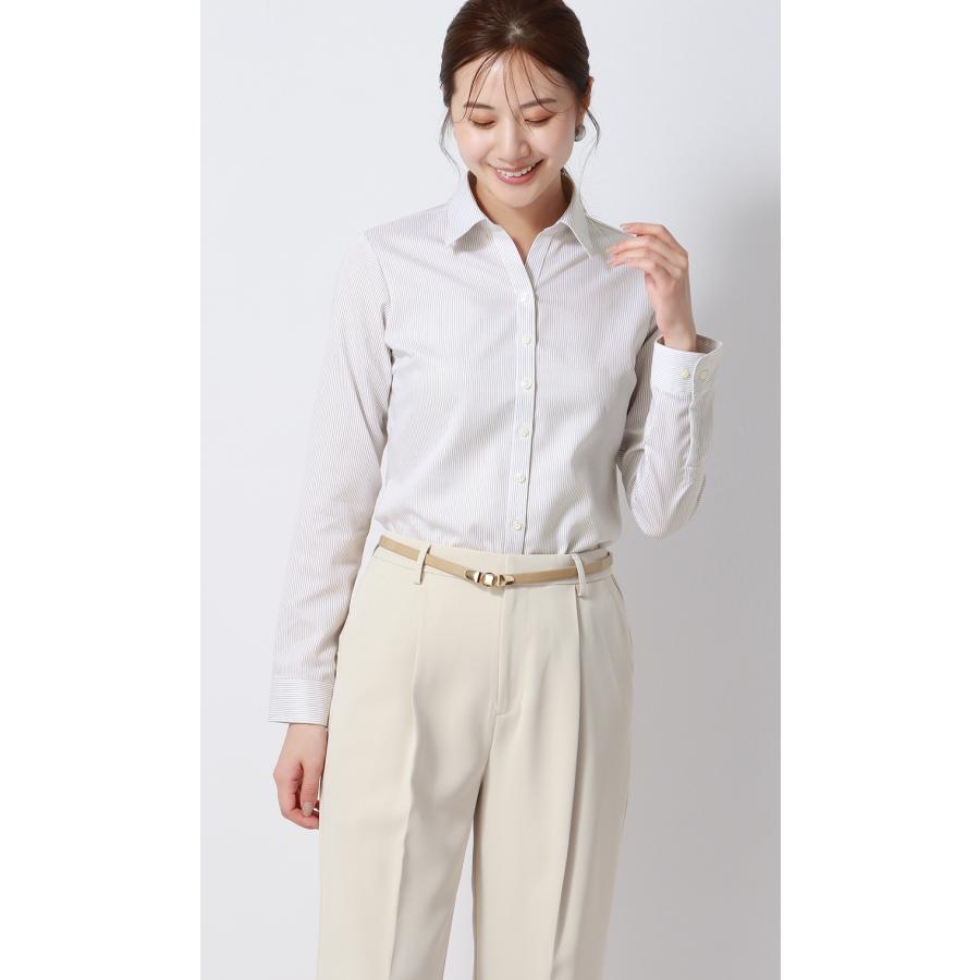 AOYAMA 【洋服の青山】アイロン不要 綿100％ レディース ブラウス