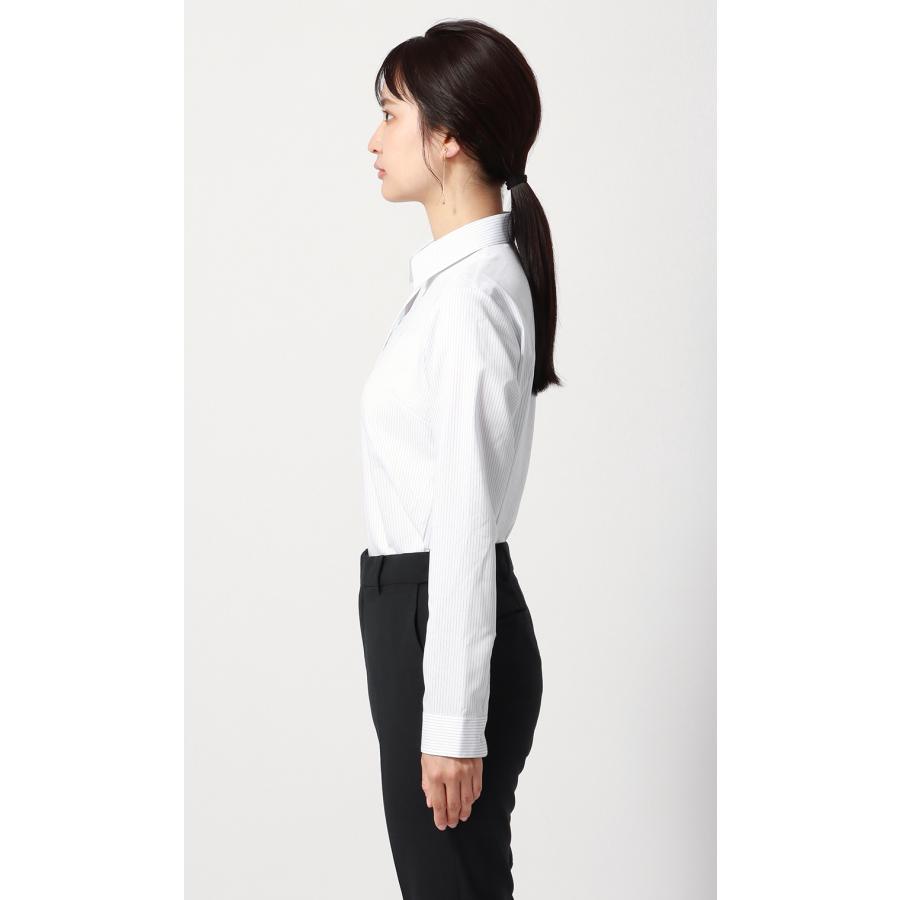 AOYAMA 【洋服の青山】アイロン不要 綿100％ レディース ブラウス