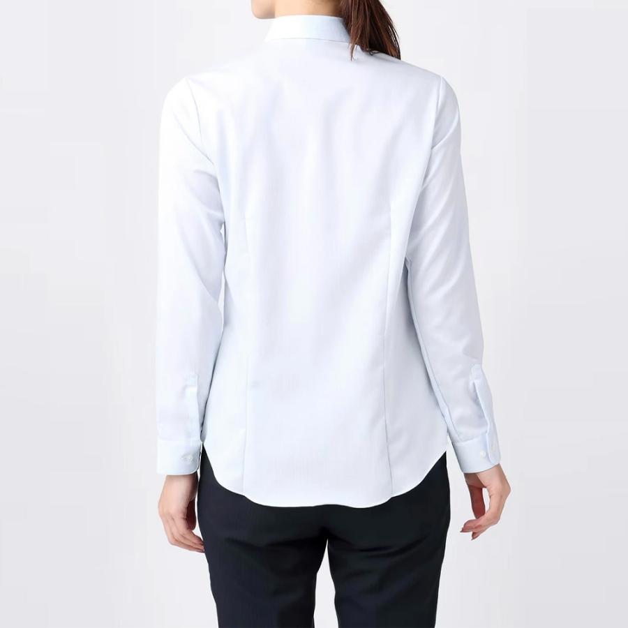 AOYAMA 【洋服の青山】アイロン不要 綿100％ シャツ レディース 長袖