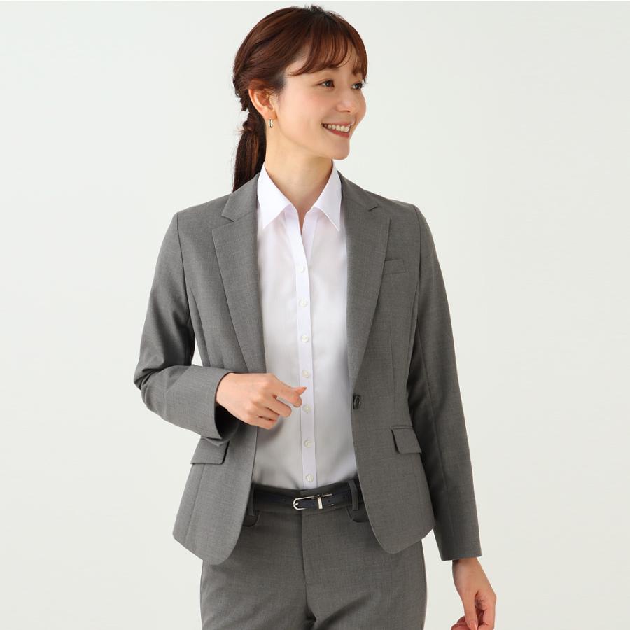 AOYAMA 【洋服の青山】アイロン不要 ブラウス レディース 夏用 半袖