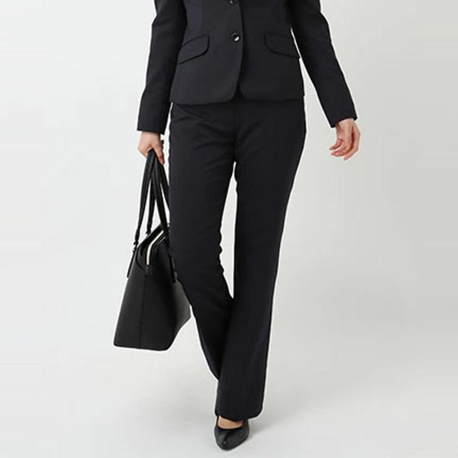 AOYAMA 【洋服の青山】セットアップ可 セミフレアパンツ レディース