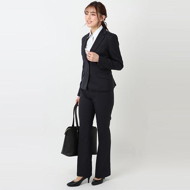 AOYAMA 【洋服の青山】セットアップ可 セミフレアパンツ