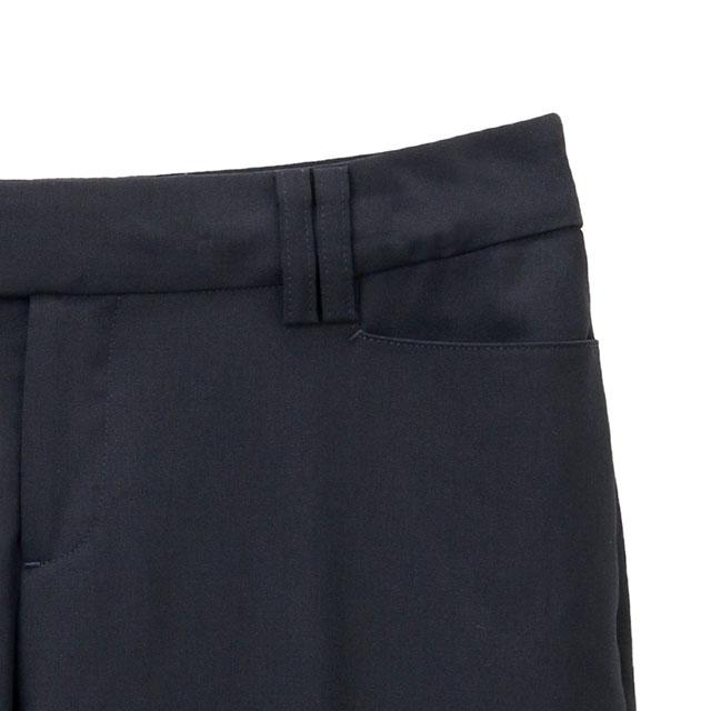 美品【スーツセレクト】レディースサマースーツセットアップ　セミフレアパンツ　紺 セミフレアパンツ《セットアップ着用可》 (AP195047-C) | ANCHOR