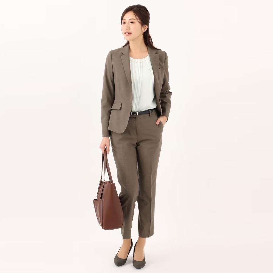 AOYAMA 【洋服の青山】オールシーズン ブラウン系 テーパード AOYAMA 【洋服の青山】オールシーズン ブラウン系 テーパード
