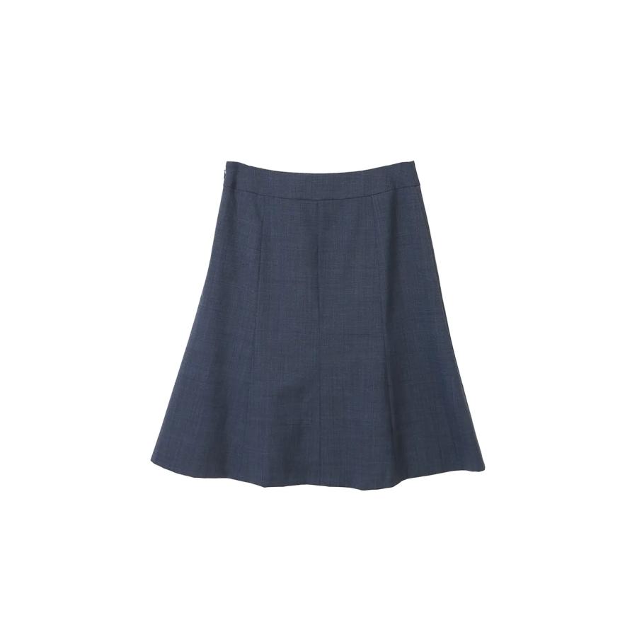 AOYAMA 【洋服の青山】レディース 夏用 ネイビー フレアスカートひざ丈