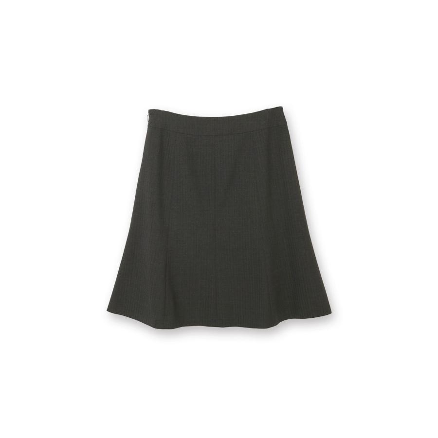 美品✨洋服の青山 グレーレディーススーツ2点セット ジャケットフレアスカート7号 美品✨洋服の青山 グレーレディーススーツ2点セット ジャケット