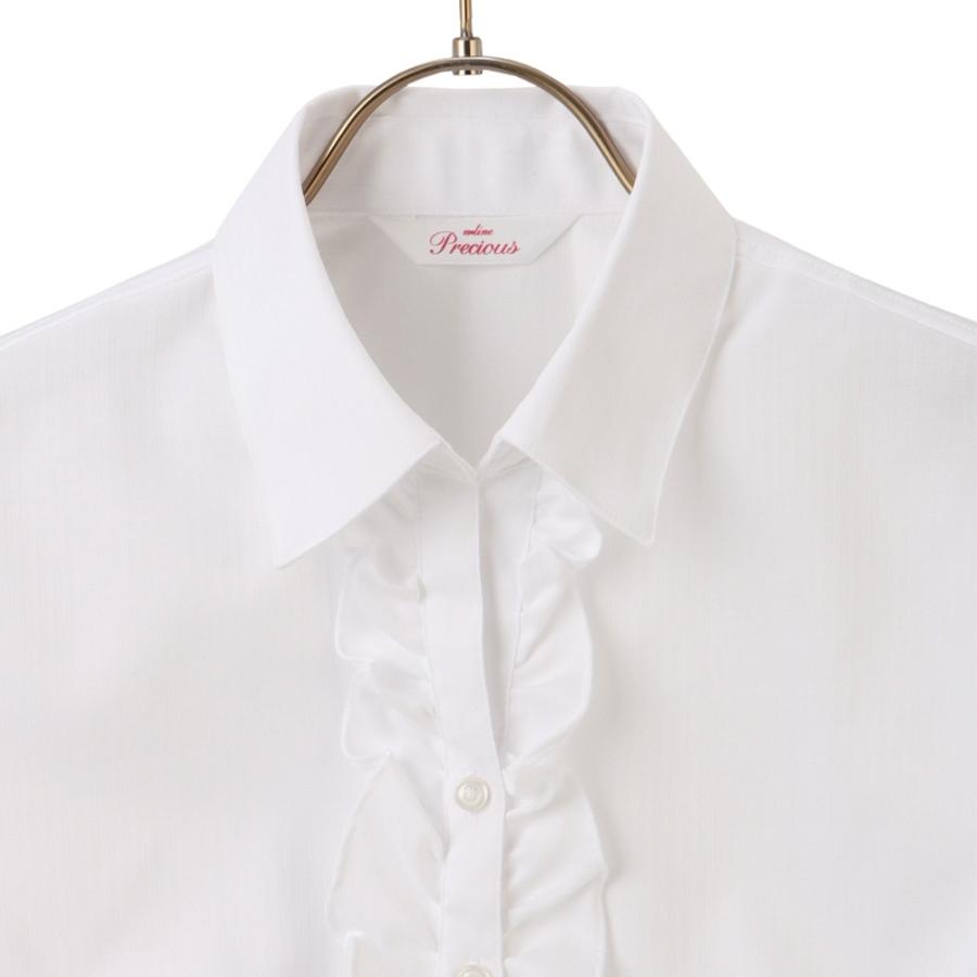 soloistソロイスト白シャツスキッパーシャツ青山店購入正規品L使用回数少 AOYAMA 【洋服の青山】形態安定 ストレッチ 透け軽減 レディース