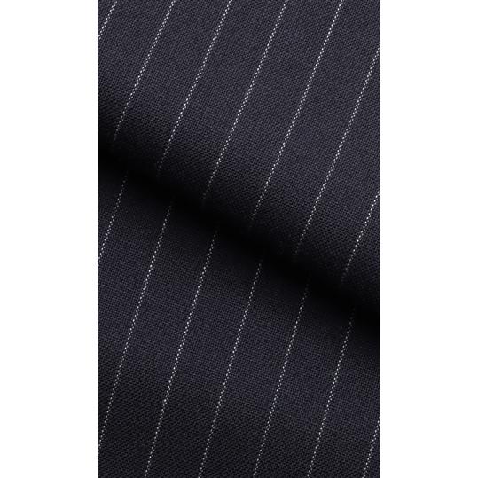 【洋服の青山】プレミアム メンズ スーツ ウール100％ 春夏 ネイビー 紺 スタンダード DORMEUIL 男性 紳士服 シングル ビジネス ストレッチ 動きやすいの画像