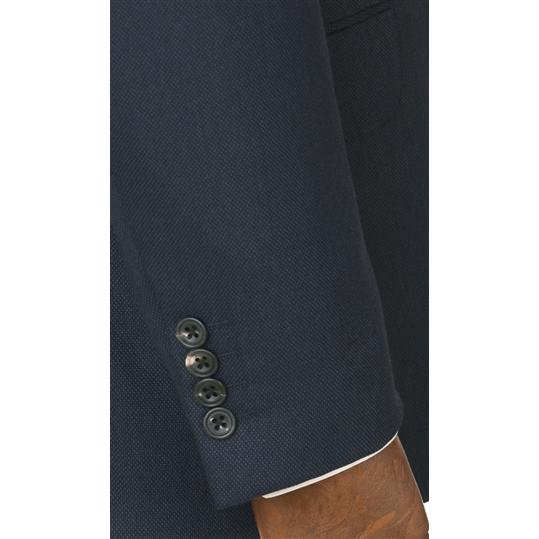 【洋服の青山】秋冬 ネイビー プレミアムスタンダードスーツ【Contemporary line】メンズ スーツ 紺 ビジネススーツ ビジネス オフィス フォーマル ウール100％の画像