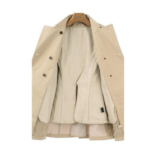 秋冬用 撥水加工 防風透湿 ショート丈 ダブルトレンチコート N Line Precious 洋服の青山plus 通販 Paypayモール