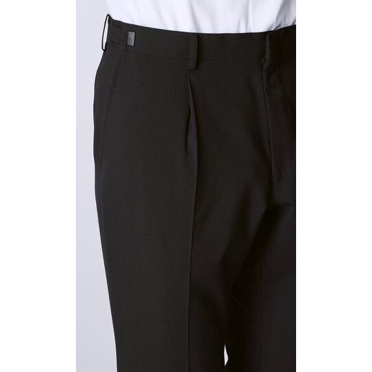 【洋服の青山】盛夏 ブラック系 シングルスタンダードサマーフォーマル【YA/A/AB/BE】【清涼】【Plastics Smart】 【ジャケット】 2ボタン 背抜きの画像