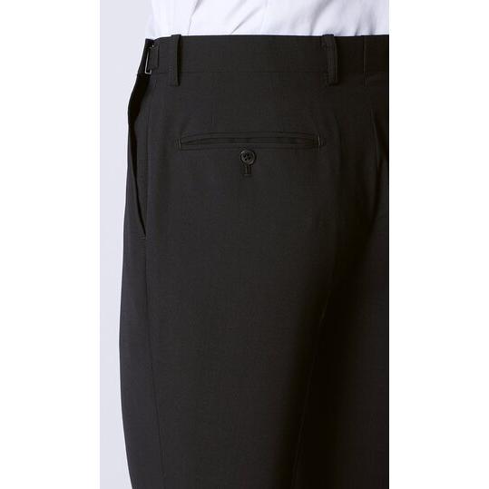 【洋服の青山】盛夏 ブラック系 シングルスタンダードサマーフォーマル【YA/A/AB/BE】【清涼】【Plastics Smart】 【ジャケット】 2ボタン 背抜きの画像