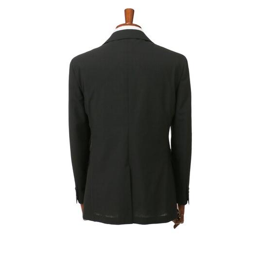 【洋服の青山】盛夏 ブラック系 シングルスタンダードサマーフォーマル【YA/A/AB/BE】【清涼】【Plastics Smart】 【ジャケット】 2ボタン 背抜きの画像