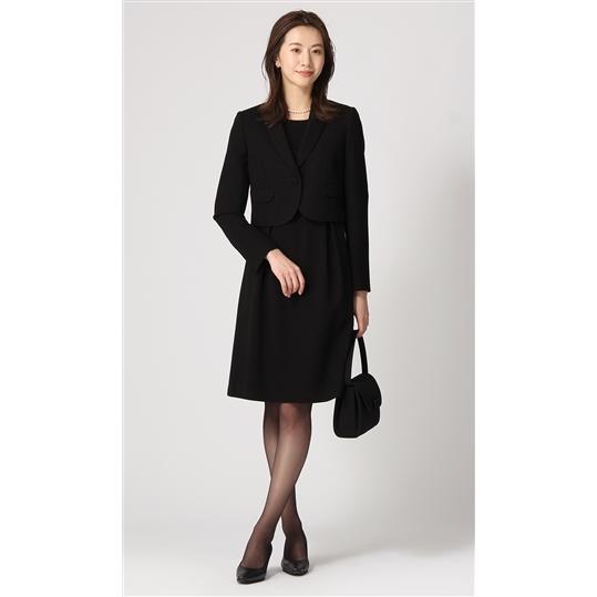 【美品】洋服の青山　フォーマル AOYAMA 【洋服の青山】礼服 喪服 ブラックフォーマル レディース