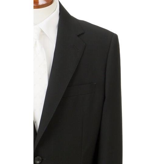 【洋服の青山】盛夏 ブラック系 シングルスタイリッシュサマーフォーマル【YA/A/AB/BE体】【清涼】【Plastics Smart】 【ジャケット】 2ボタン 背抜きの画像