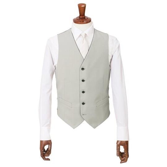 【洋服の青山】スリーシーズン ブラック系 シングルスタイリッシュフォーマル【スリーピース】【濃染加工】 【ジャケット】 2ボタン 背抜き 本台場 脇当ての画像