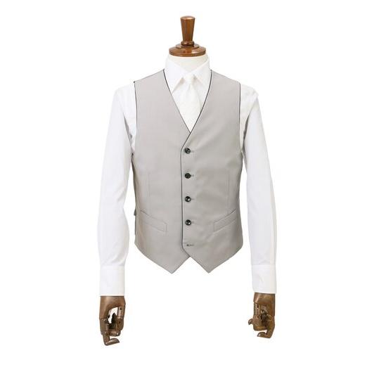 【洋服の青山】スリーシーズン ブラック系 シングルスタイリッシュフォーマル【YA/A/AB/BE体】【スリーピース】【濃染加工】 【ジャケット】 2ボタン 背抜きの画像