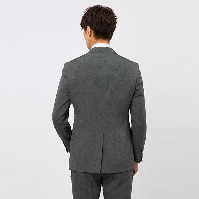 【洋服の青山】2パンツ 肩くるしくない スーツ メンズ スリム 秋冬 グレー ツーパンツ 疲れない 洗える ストレッチ 動きやすい シワになりにくい ビジネス 男性の画像