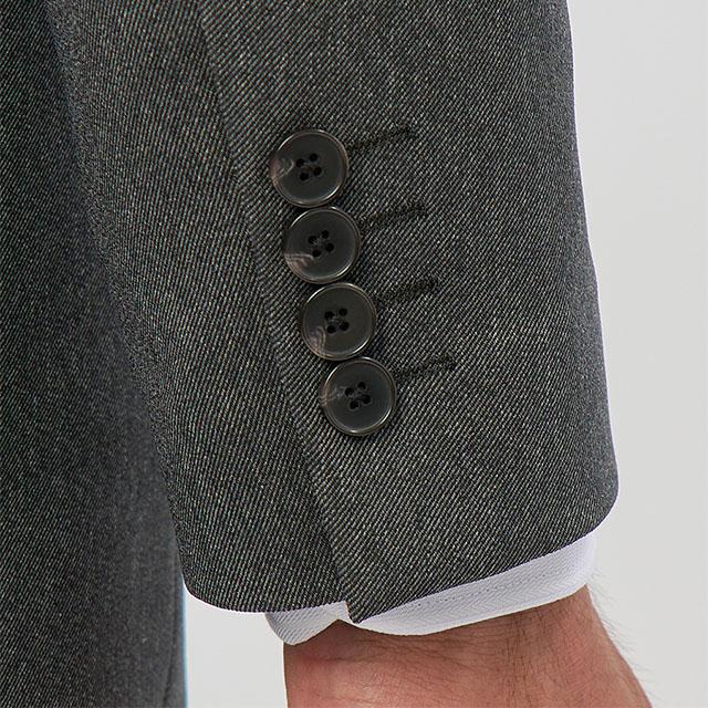 【洋服の青山】2パンツ 肩くるしくない スーツ メンズ スリム 秋冬 グレー ツーパンツ 疲れない 洗える ストレッチ 動きやすい シワになりにくい ビジネス 男性の画像
