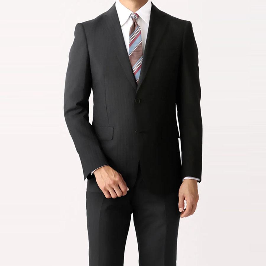 AOYAMA 【洋服の青山】スーツ メンズ スリム 春夏用 ブラック 黒