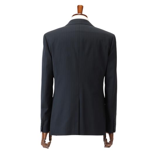 【洋服の青山】【ツーパンツ】メンズ スーツ オールシーズン 春夏秋冬 ネイビー 紺 スタイリッシュ【CONTROLα】ビジネス オフィス 紳士服 男性 通勤の画像
