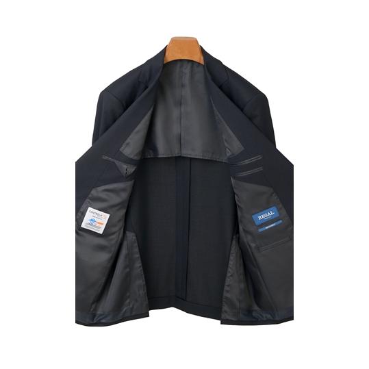 【洋服の青山】メンズ スーツ オールシーズン用 ネイビー系 スタンダードスーツ【ツーパンツ】【CONTROLα】 REGALの画像