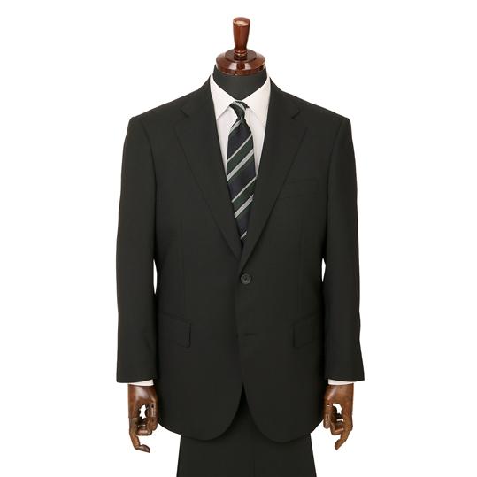 【洋服の青山】盛夏用 ブラック系 スタンダードスーツ【ツーパンツ】【キング&トール】 REGALの画像