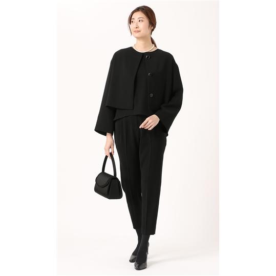 AOYAMA 【洋服の青山】オールシーズン ブラック系 テーパード