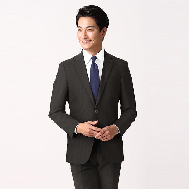 AOYAMA 【洋服の青山】春夏 ブラック系 スタイリッシュスーツ