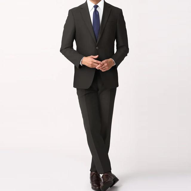 AOYAMA 【洋服の青山】春夏 ブラック系 スタイリッシュスーツ【PT-9