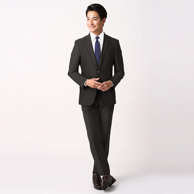 美品✨デサント スーツ セットアップ ロゴボタン 春夏 背抜き 本切羽 グレーL AOYAMA 【洋服の青山】春夏 ブラック系 スタイリッシュスーツ