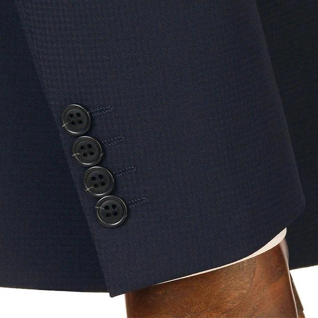 AOYAMA 【洋服の青山】春夏用 ネイビー系 スタイリッシュ スーツ PT-9