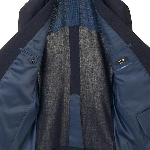AOYAMA 【洋服の青山】春夏用 ネイビー系 スタイリッシュ スーツ PT-9