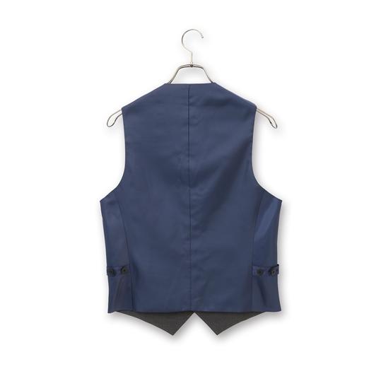 AOYAMA 【洋服の青山】 春夏 ネイビー系 リバーシブルベスト【PT-9