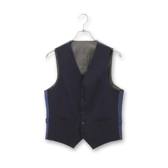 AOYAMA 【洋服の青山】 春夏 ネイビー系 リバーシブルベスト【PT-9